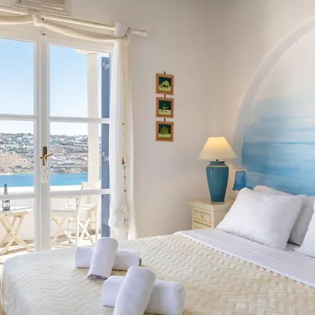 Yalos Mykonos Ornos Pouli Private W Shared Swimming Pool Lejlighed