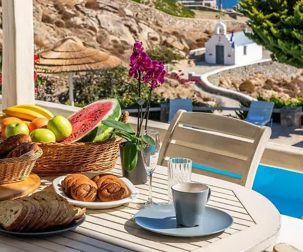 アパート Yalos Mykonos Ornos Pouli Private W Shared Swimming Pool