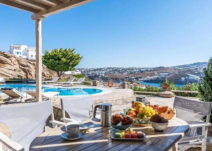 Yalos Mykonos Ornos Pouli Private W Shared Swimming Pool アパート