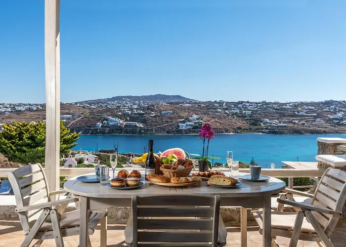 アパート Yalos Mykonos Ornos Pouli Private W Shared Swimming Pool *