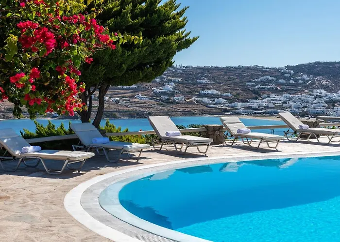 아파트 Yalos Mykonos Ornos Pouli Private W Shared Swimming Pool Mykonos Town