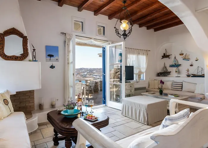 Yalos Mykonos Ornos Pouli Private W Shared Swimming Pool Daire