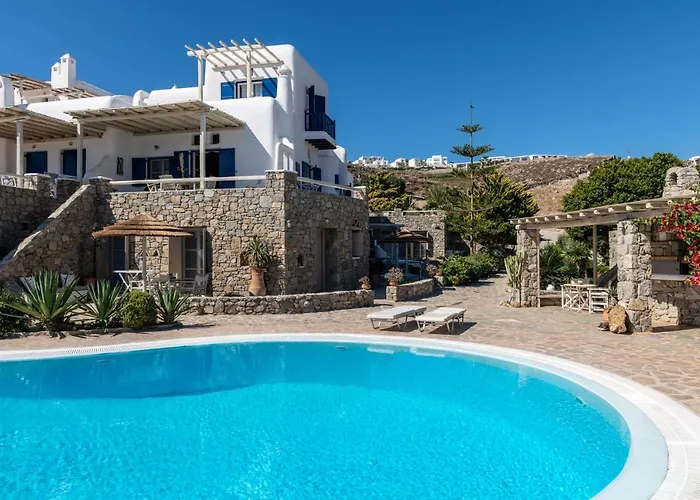 Daire Yalos Mykonos Ornos Pouli Private W Shared Swimming Pool Mykonos Town